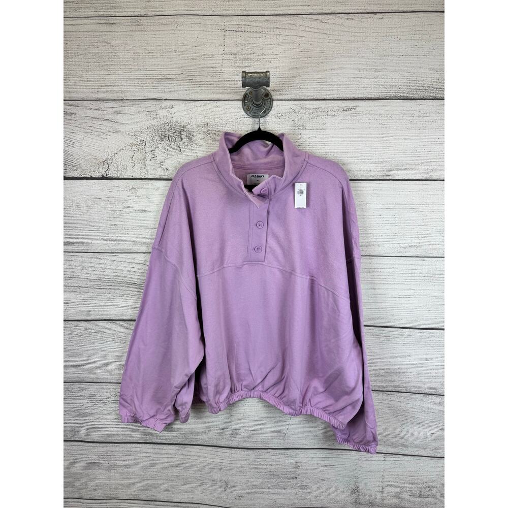 Old Navy Plus Size Light Purple So Comfy Terry Pullover Sweatshirt Size 4X